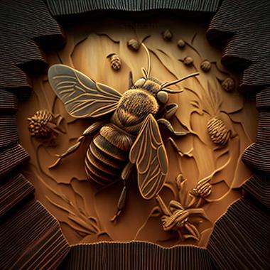 3D model Bee and Fly famous animal (STL)